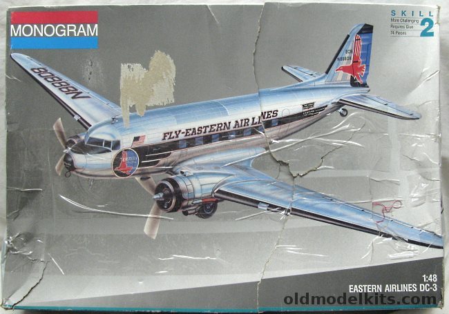 Monogram 1/48 Douglas DC-3 Eastern Airlines, 5610 plastic model kit